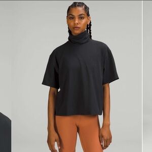 Lululemon relaxed fit cotton blend turtleneck tshirt